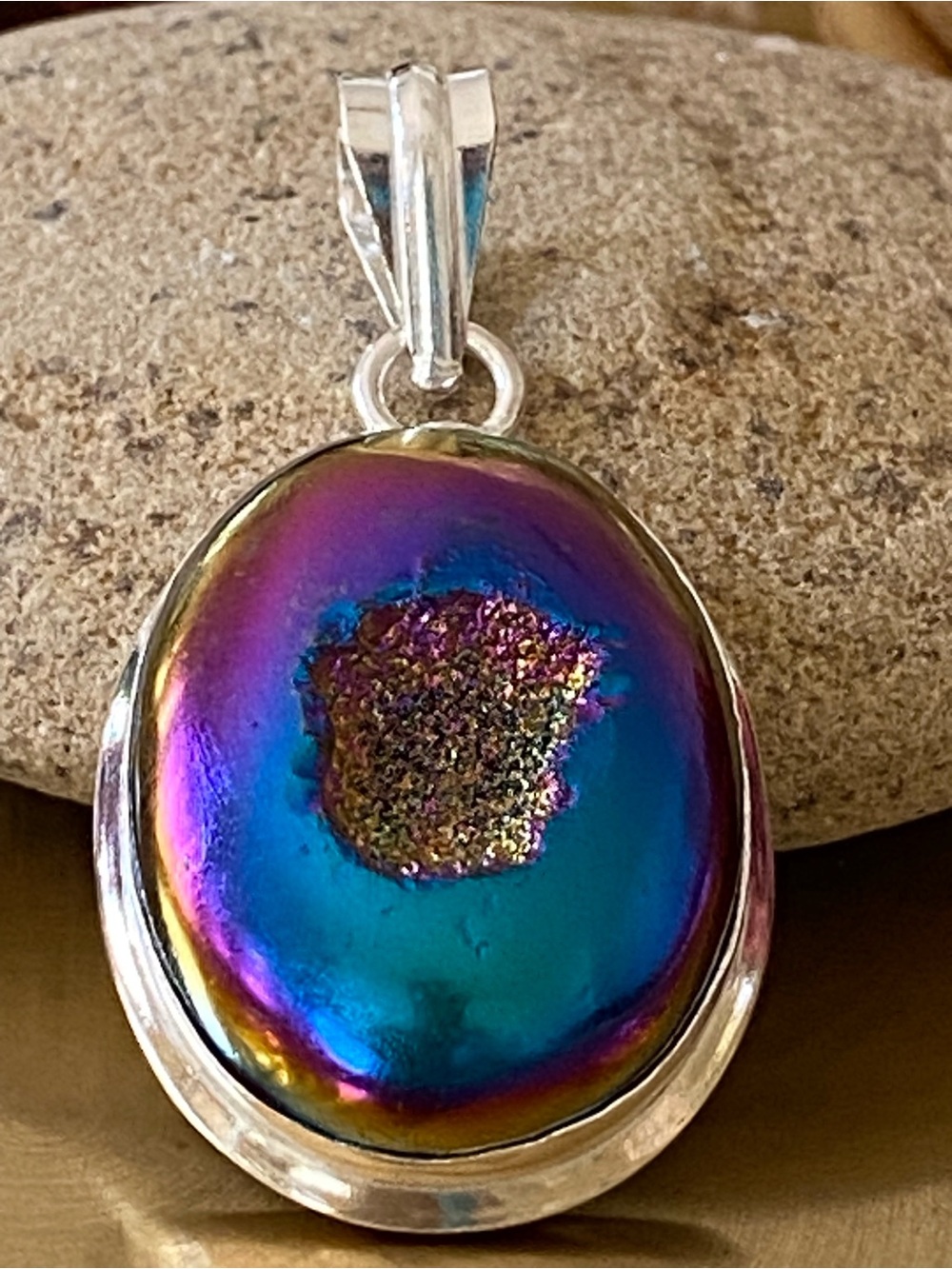 Titanium Druzy Pendant - Picture 7 of 10